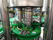 Crown Cap Glass Bottle Tea / Juice Filling Machine Mitsubishi PLC Control